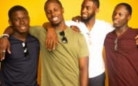 Four men who are friends.